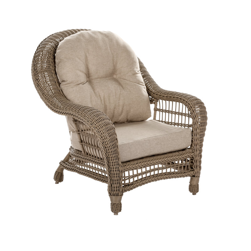 Highland Dunes Whitcher Outdoor Garden Patio Chair with Cushions Wayfair